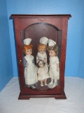 One of A Kind Set - 4 Vintage Nursing Dolls Uniforms Through The Years