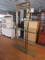 Unique Tall Brass Metal Stand w/ 4 Glass Shelves