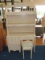 Stanley Furniture Pale Wooden 4 Drawer Desk w/ 1 Ladder Back Chair