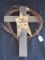 Wooden Cross w/ Star/Wrench 