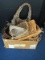 Wicker Basket Lot - Grey/Dark/Light Colors, Various Designs/Sizes