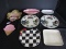 Lot - Leaf Ceramic Plate, Square Plate, Chicken Dish, Etc.