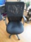 Black Upholstered Computer Desk Chair Adjustable Height