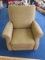 Green Upholstered Recliner Circle Pattern