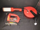 Shop Source Ceiling Mounted Red Extendable Light & Skil 3.5AMP Skil-Saw