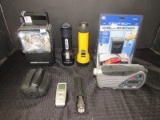 Lot - Centech Battery Float Charger, Ray-Vac Workhouse, Superlite Flashlight