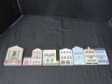 Charleston Houses Wooden Carved Décor 7 Various Sizes by Shelia 1992/93/97