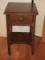 Mahogany Telephone Table/Side Table w/ Dovetail Drawer & Base Shelf