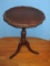 Mahogany Pie Crust Pedestal Center Table w/ Paw Cap Feet