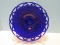 Imperial Glass-Ohio Lace Edge Cobalt Ritz Blue Depression Glass 10 1/2