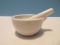 Small Porcelain Mortar & Pestle Mortar Marked Ohio