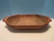 Early Wooden Dough Bowl w/ Tab Handles