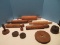 5 Vintage Wooden Rolling Pins & Butter Mold Pieces