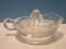 Pressed Glass Handled Juicer w/ Pour Spout