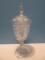 Indiana Glass Co. Diamond Point Chalice Crystal #0113 in Original Box