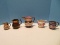 5 Lustreware Creamers Hand Painted Patterns 2 3/4