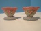 Pair - Hull Art Pottery USA Wildflower Pattern Single 2 5/8