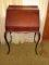 Mahogany Ladies Slant Front Writing Desk w/ Fitted Interior Compartments on Saber Legs