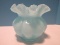 Fenton Blue Overlay Glass 5 3/8