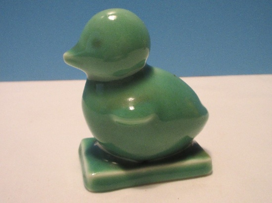 Rare Find Rookwood Pottery Figural Chick Green #6169 Paperweight 4" Designer Abel