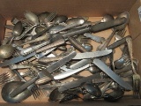 Group Misc. Silverplate Flatware & Serving Pieces 1927 Silver Anniversary J.C. Penny Co.