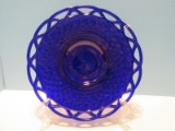 Imperial Glass-Ohio Lace Edge Cobalt Ritz Blue Depression Glass 10 1/2