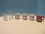 3 Hazel Atlas Child's Milk Glass Alphabet C, D, H Cups 3