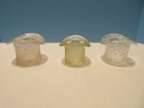 Group - Vaseline Glass Top Hat 2 1/2