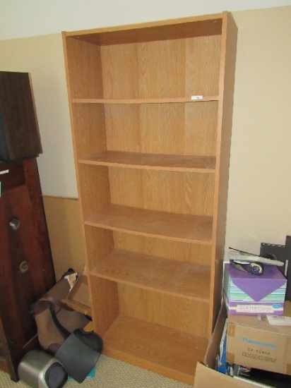 5-Tier Wooden Shelving Organizer Adjustable Shelves
