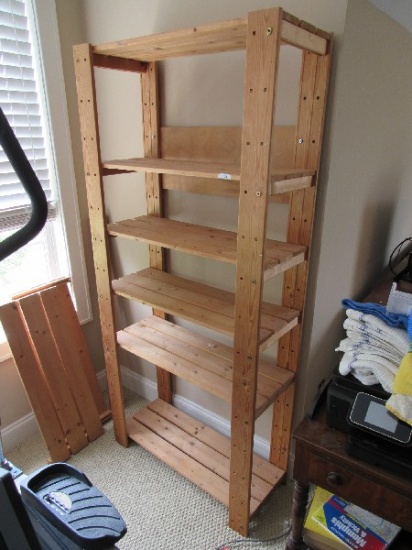 Wooden Slat Design Shelving