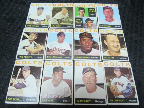 Lot - Topps Houston Colt 1945-64 Topps Baseball Cards