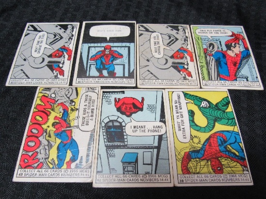 Vintage 1966 Spiderman Cards