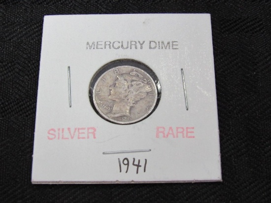 Old Mercury Dime Silver Rare 1941