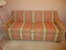 Groovy Retro Sleeper Sofa w/ Ombre Blended Color w/ Stripe Upholstery