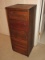 Transitional Modern Pine Lingerie Chest Groove Panel Design Drawer Fronts