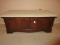 Traditional Pine Lane Cedar Blanket Chest w/ Upholstered Seat Top