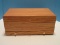 Transitional Modern Oak Natural Lacquer Finish Jewelry Box