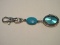 Unique BWC Quartz Turquoise Face Watch on Fob w/ Accent Simulated Turquoise