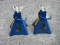 Pair - Automotive Metal Products Inc. Model JS-4HD Adjustable Safety Jack Stands 8000lbs Each