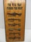 Collectible Wall Plaque The Wire That Fenced The West Barbed Wire Sample Date & Type