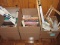 Misc. Needlepoint Tension Frames, Cross Stich, Books, Fabric, Etc.