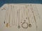 Misc. Necklaces, Chains Stamped 925 Some w/ Pendants/Locket, Bracelet