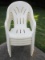 Set - 4 Stackable Arched Back Patio/Deck Chairs