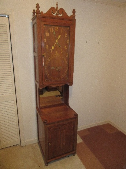 Incredible One of A Kind Hand Crafted Walnut Case Grandfather Floor Clock