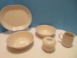 6 Pieces - Corelle by Corning Wild Flower Pattern Serving Pieces