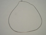 Stamped 925 = Sterling Silver Snake Chain Necklace