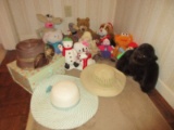 Group Misc. Plush Toy Animals & Ladies Hats