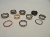 10 Misc. Ring Bands Various Designs