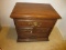 Stanley Furniture 3 Drawer Night Stand Simulated Walnut Wood Grain Finish