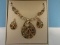 Designer Jewelry Set by Kim Rogers Tear Drop Design Necklace w/ Pendant